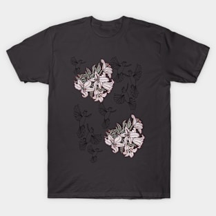 Birds In Flight & Lillies T-Shirt